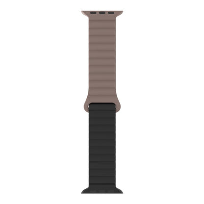 Bracelete Silicone Inmove Apple Watch Magnetic 44/45/46/49mm Chocolate/Preto