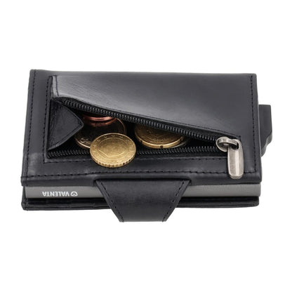 Valenta Card Wallet Leather Magsafe Luxe Black