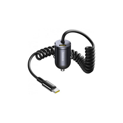 Carregador Isqueiro Baseus Tiny Star Mini Car Charger (C+C Cable Included) 30W Cosmic Black